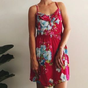 Pink Floral Hollister Dress